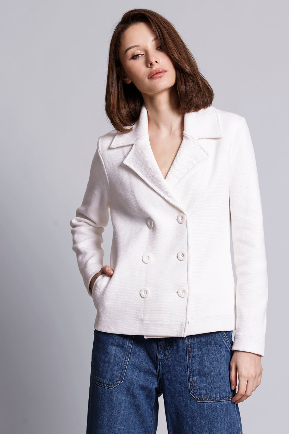 独特な 【送料無料】 Cotton Coat Pea Short Blend ジャケット・アウター