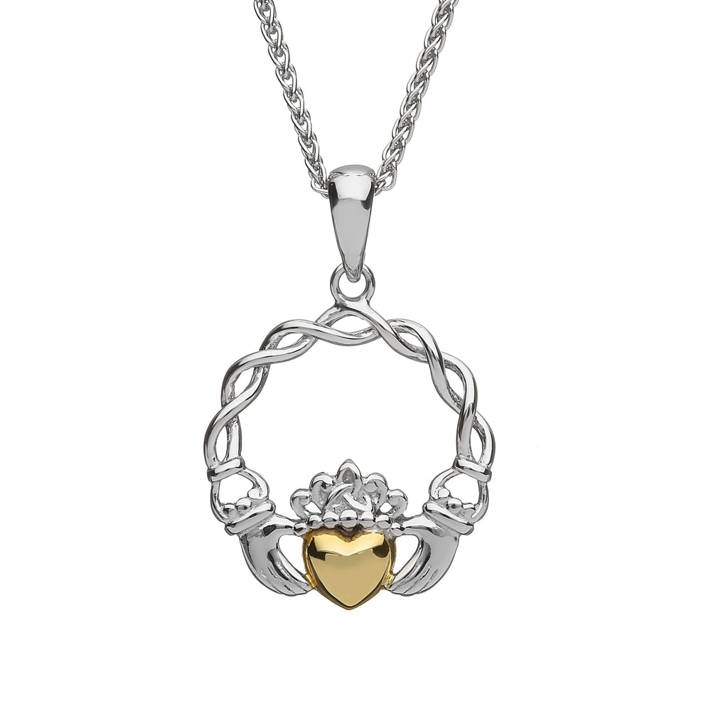 Claddagh w/ Gold Heart Pendant