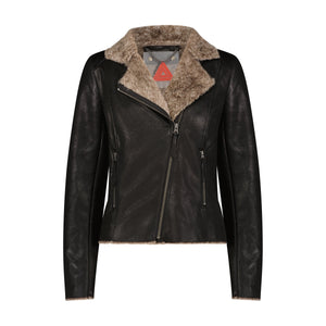 The Chinchilla Lined Biker Jacket