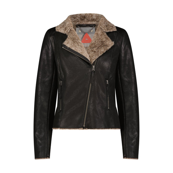 The Chinchilla Lined Biker Jacket
