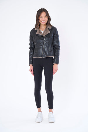 The Chinchilla Lined Biker Jacket