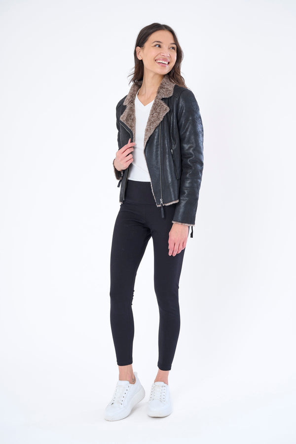 The Chinchilla Lined Biker Jacket