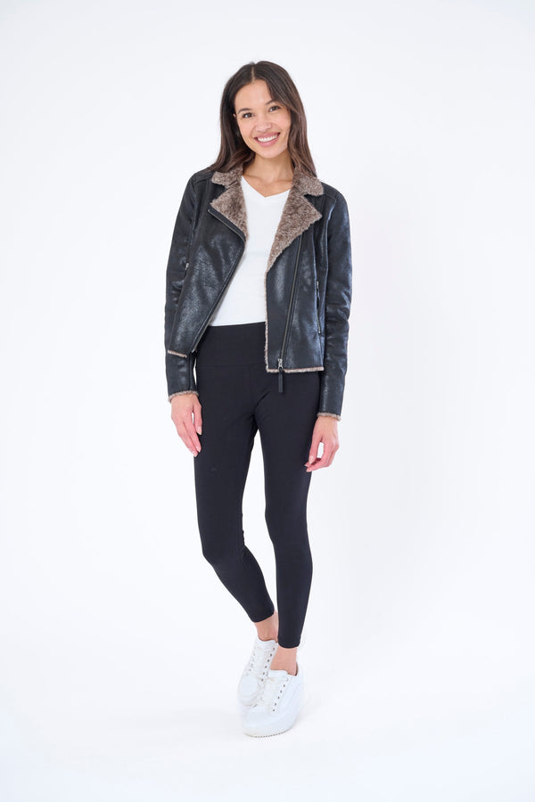 The Chinchilla Lined Biker Jacket