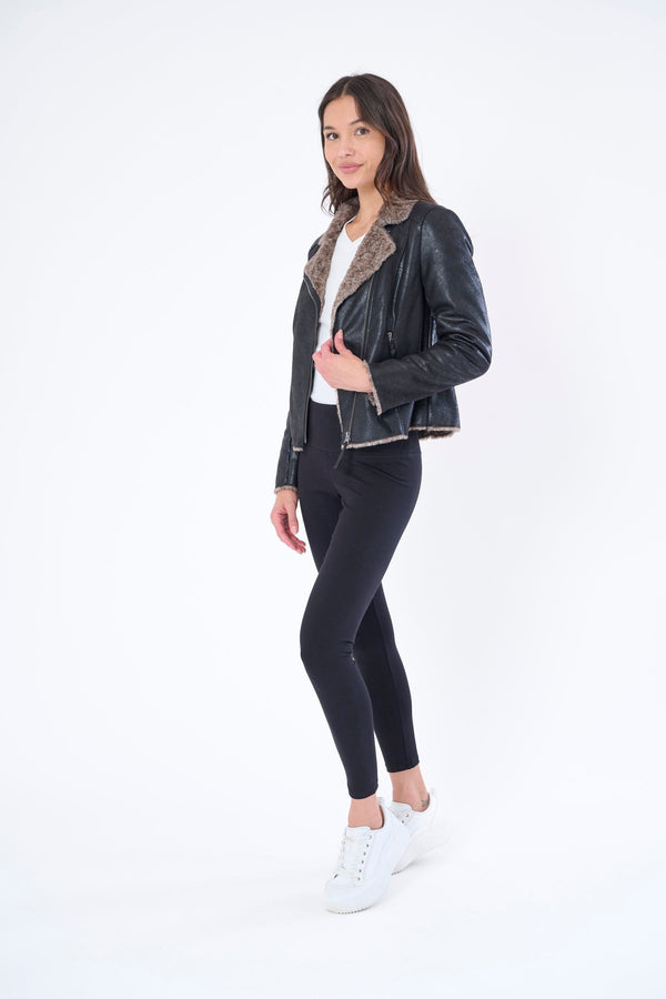 The Chinchilla Lined Biker Jacket