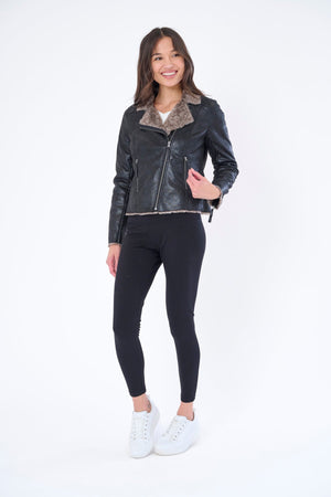 The Chinchilla Lined Biker Jacket