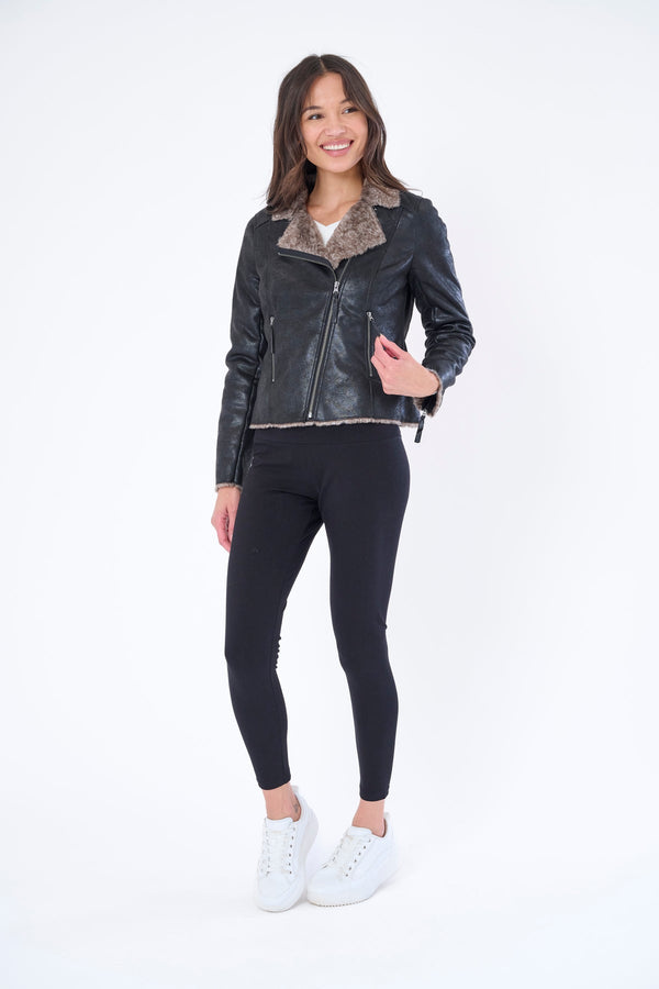 The Chinchilla Lined Biker Jacket