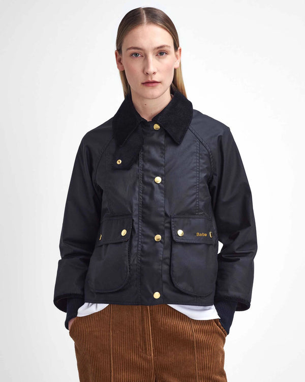 Barbour Cropped Beadnell Wax Jacket