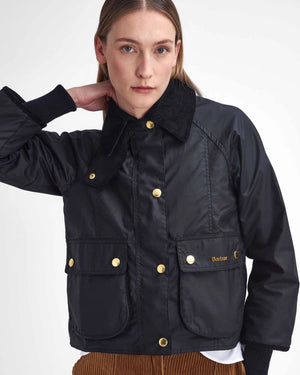 Barbour Cropped Beadnell Wax Jacket