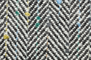 Ladies Tweed Waistcoat - Black & White Herringbone