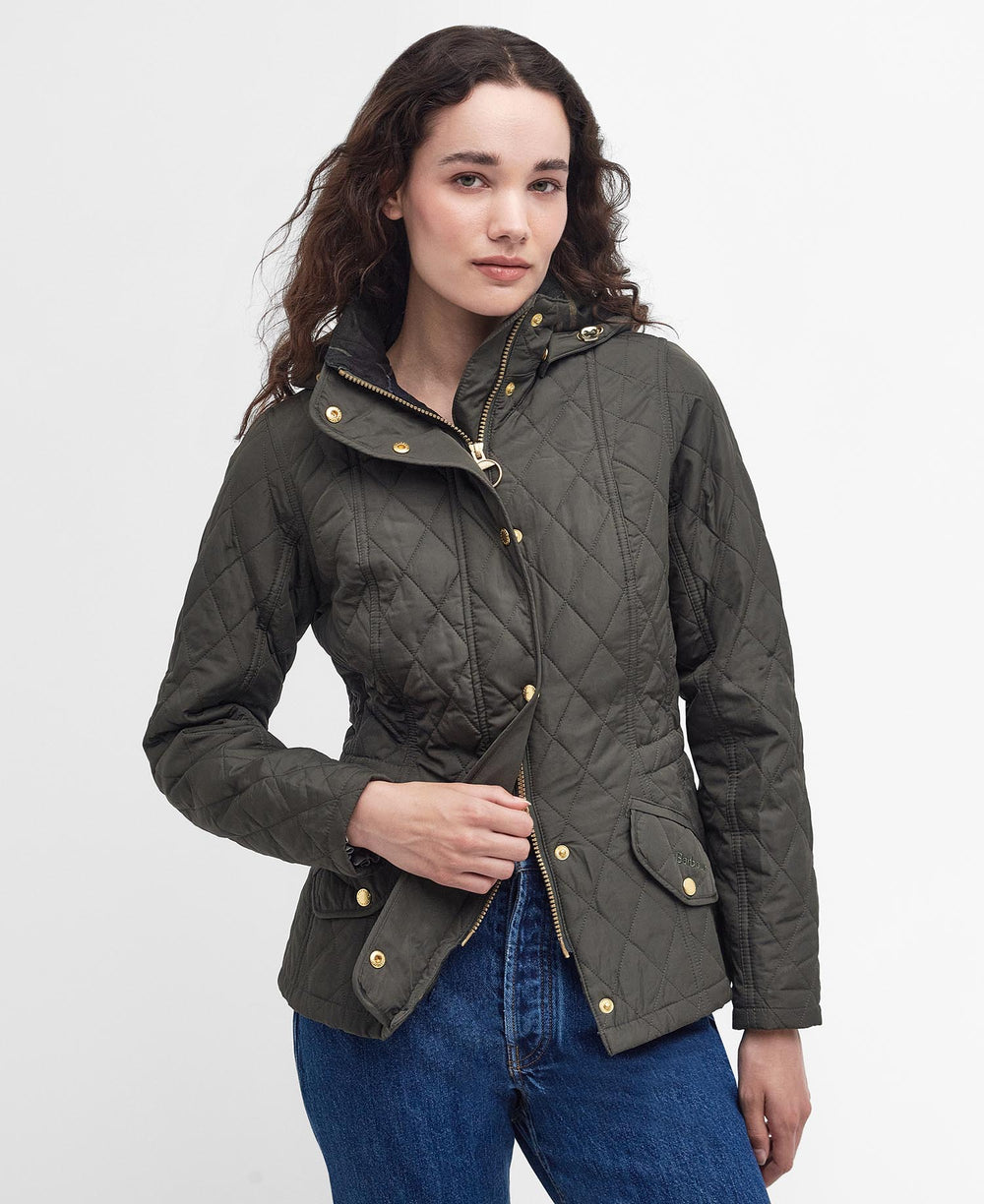 Barbour Millfire Quilted Jacket - Olive/Classic