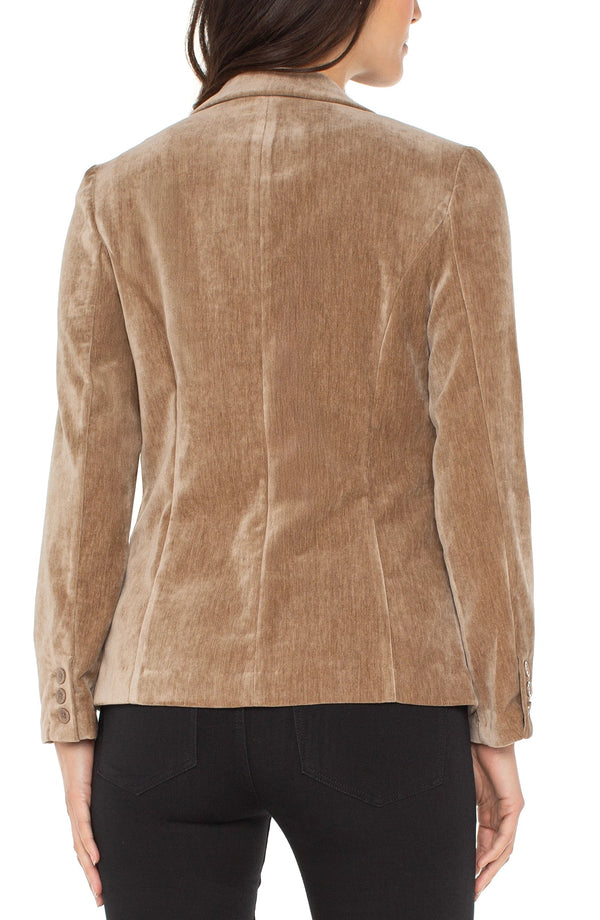 Velvet Fitted Blazer