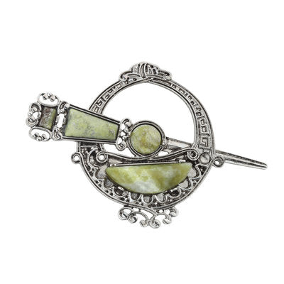 S1979 Connemara Marble Tara Brooch