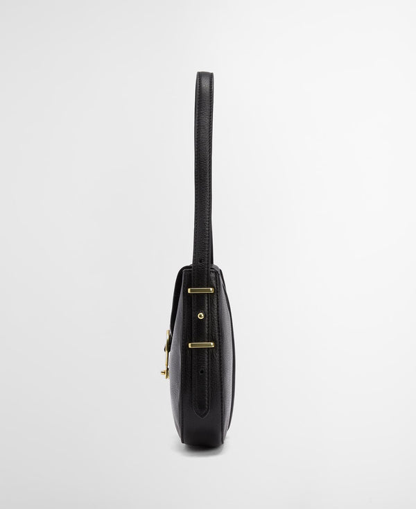 Barbour Alder Leather Sling Bag - Black