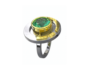 Elodie Ring - Green Cubic Zirconia