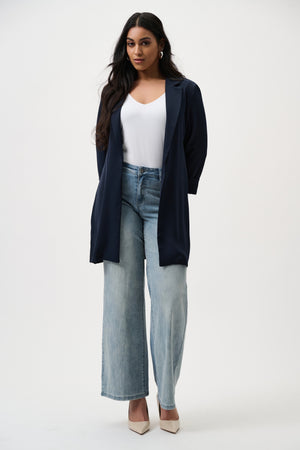 Goldie | Classic Wide-Leg Stretch Jeans - Light Blue Denim