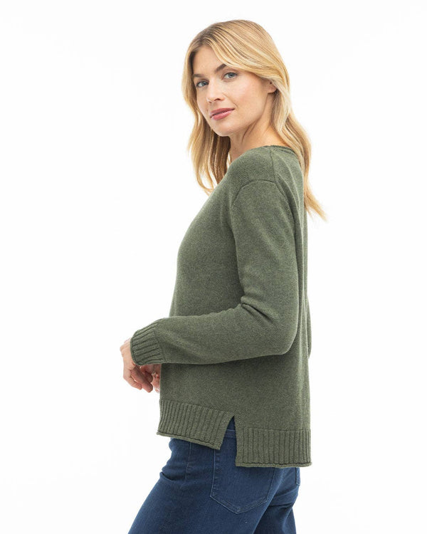 Everyday Cotton Crew: Loden