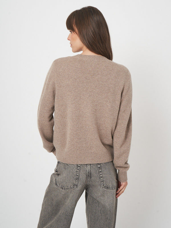 Classic Button Up Organic Cashmere Cardigan