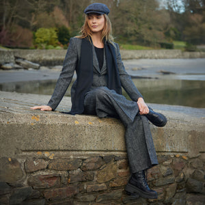 Irish Luxury Merino Wool Scarf - Black
