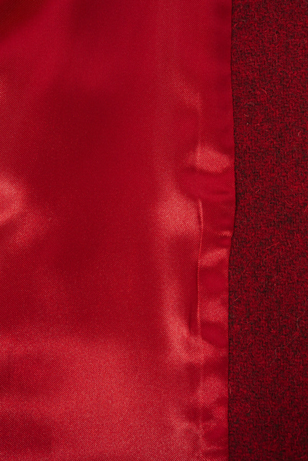 Zoe Harris Tweed Swing Coat - Red