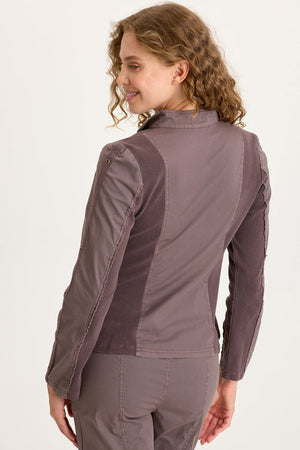 Murphy Poplin Fitted Zip Jacket