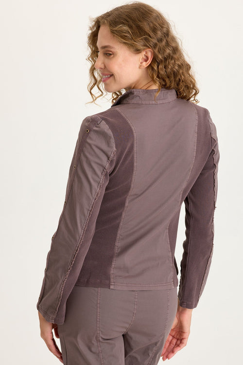 Murphy Poplin Fitted Zip Jacket