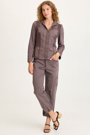 Murphy Poplin Fitted Zip Jacket