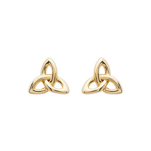 14KT Gold Vermeil Stud Trinity Knot Earrings