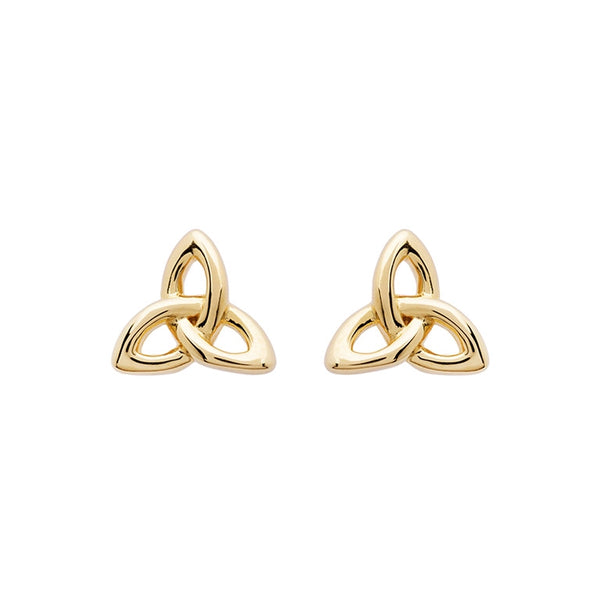 14KT Gold Vermeil Stud Trinity Knot Earrings
