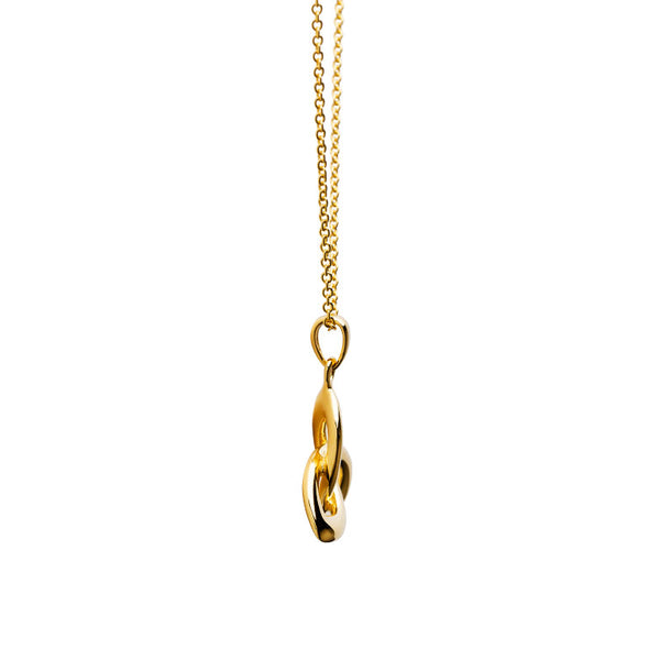 14KT Gold Vermeil Trinity Knot Necklace