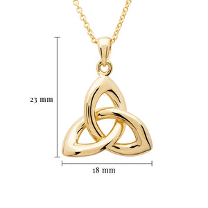 14KT Gold Vermeil Trinity Knot Necklace