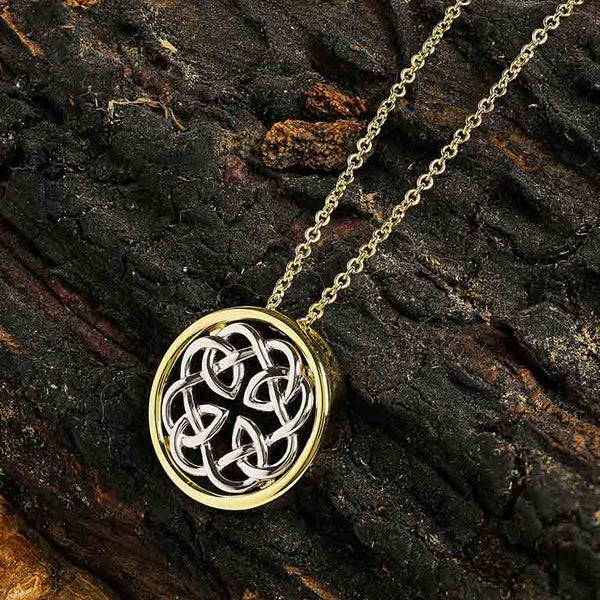 14kt Gold Vermeil Celtic Knot Necklace