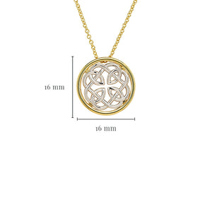 14kt Gold Vermeil Celtic Knot Necklace