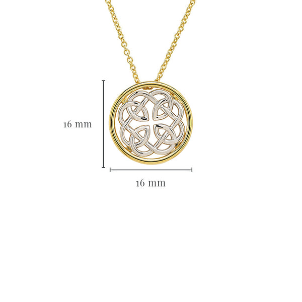 14kt Gold Vermeil Celtic Knot Necklace