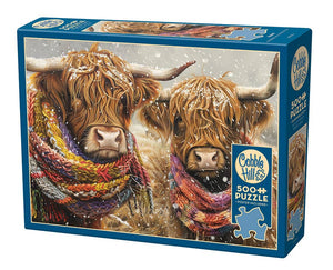 Brrr! Highland Cow Puzzle - 500 Pieces