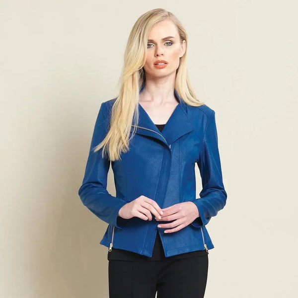 JK161 - Liquid Leather ™ Signature Jacket: Navy / S
