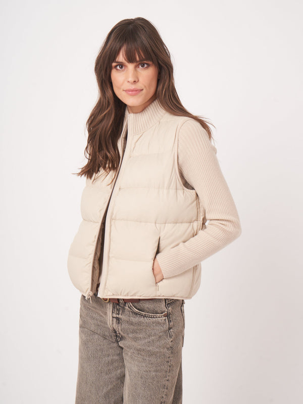 Reversible Cashmere Cable Vest