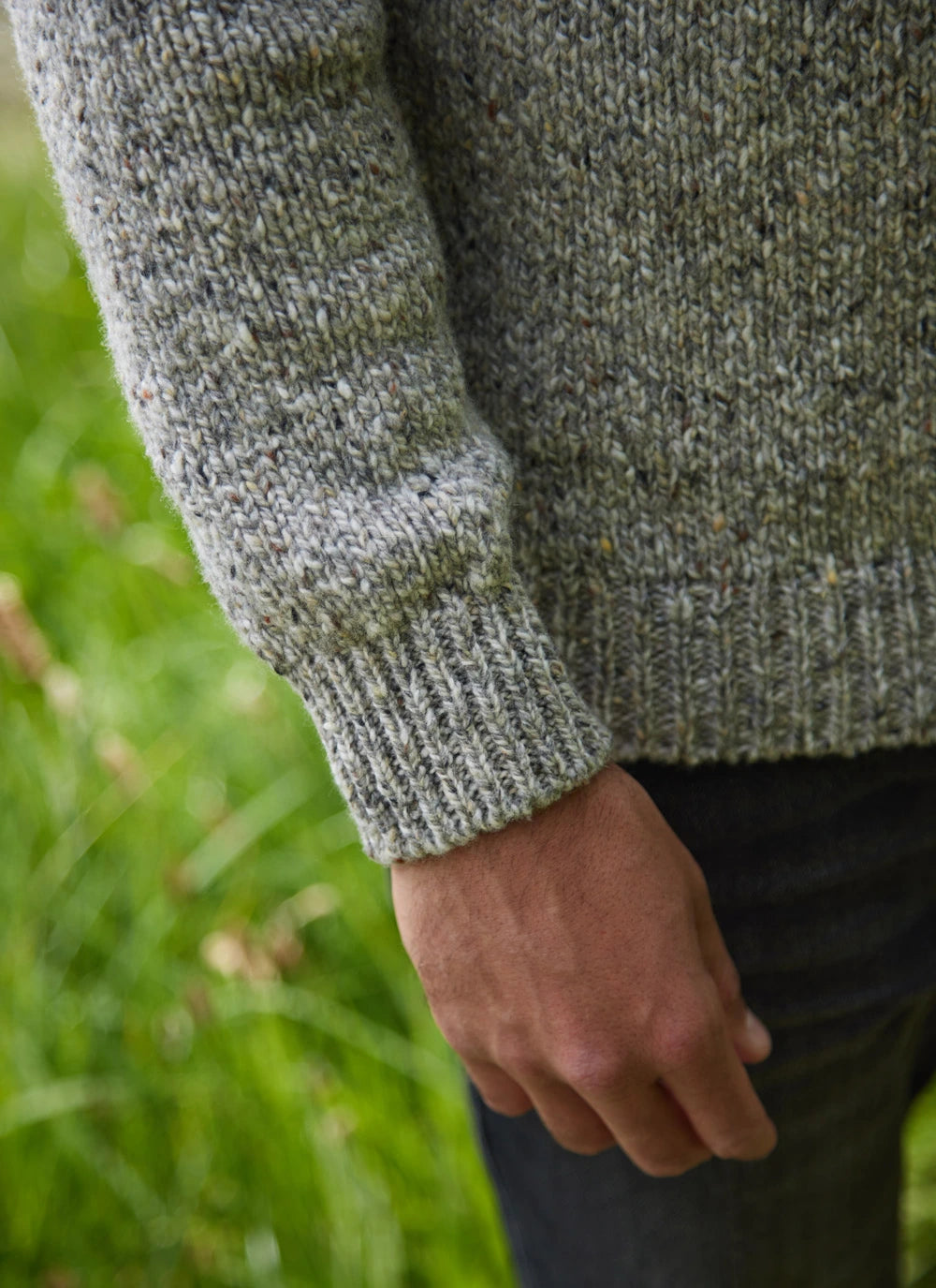 Donegal Wool Crew Neck Pullover