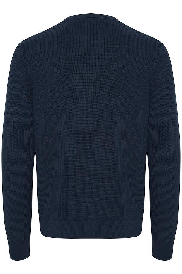 Codford Cotton Crewneck Sweater - Dress Blues