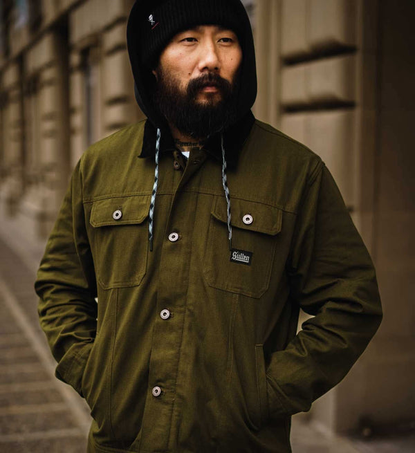 Survivalist Duck Canvas Jacket: ARMY GREEN / 2X