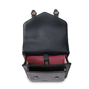 The Calton Backpack - Black Herringbone