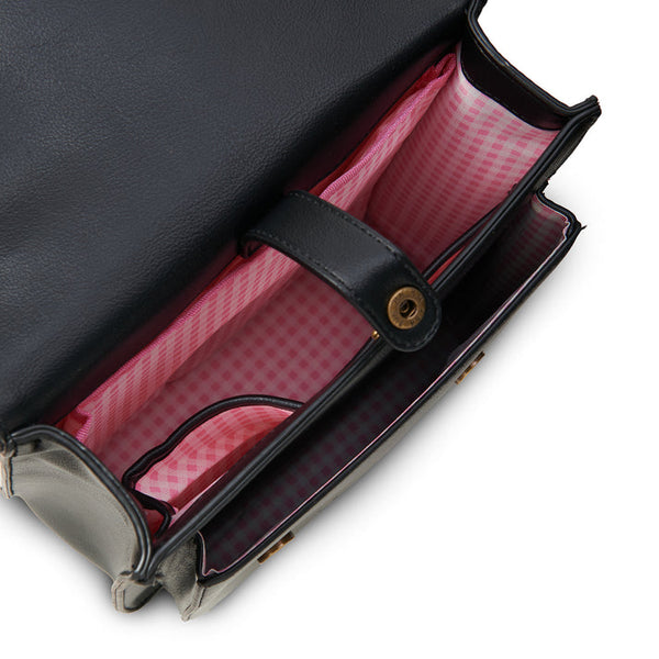 The Calton Backpack - Black Herringbone