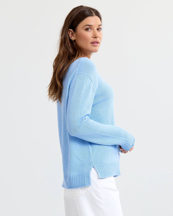 Everyday Cotton Crew: Hampton - Blue