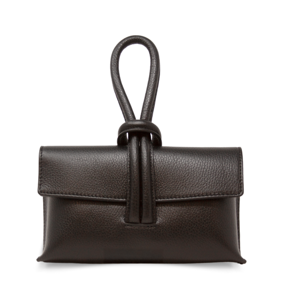 GF0467 GENUINE ITALIAN LEATHER  WRISTLET BAG: SILVER