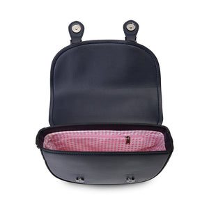 The Mini Cobble Bag - Black Herringbone