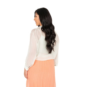 Women's Silk Blouse & Tank Set