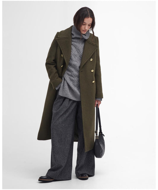 Barbour Reva Wool Military Coat