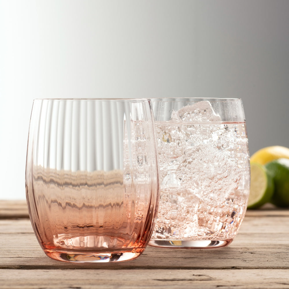 Erne Tumbler Glass Set of 2 - Blush