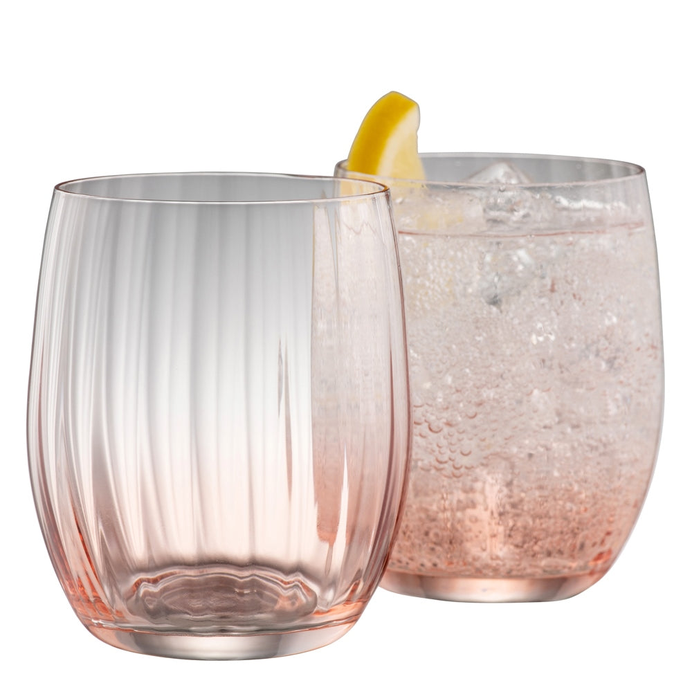 Erne Tumbler Glass Set of 2 - Blush