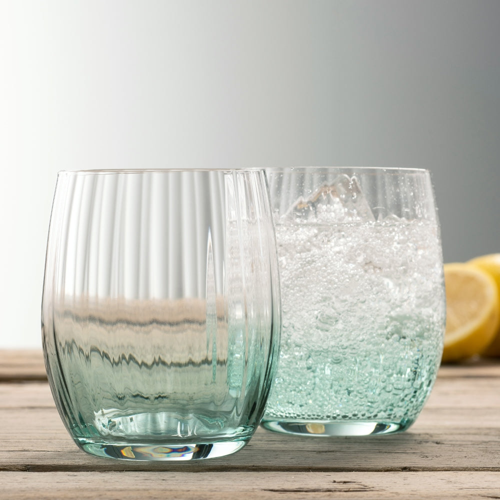 Erne Tumbler Glass Set of 2 - Aqua