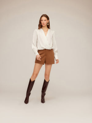 Ines Drape Front Top